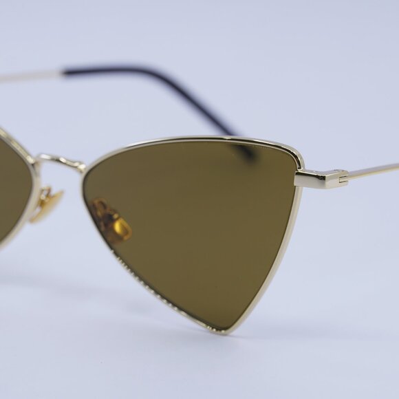 ?️ New Saint Laurent SL303 JERRY 011 Sunglasses - Gold Frame, Brown Lenses main image 8
